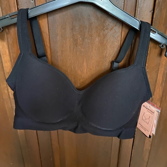 BOGO FREE  today only Shapermint Black Sweetheart Bra - Picture 1 of 5